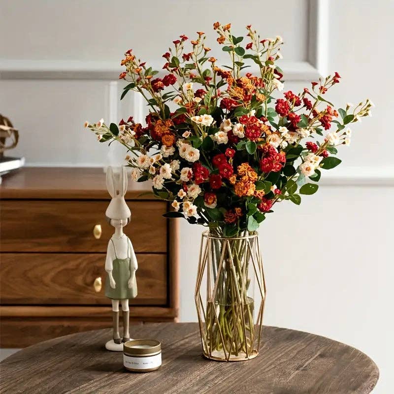 Huis Van Merken – wholesale Konstgjorda blommor – Blandade färger konstgjorda rosor - Realistiska fejkblommor bröllopsdekoration2