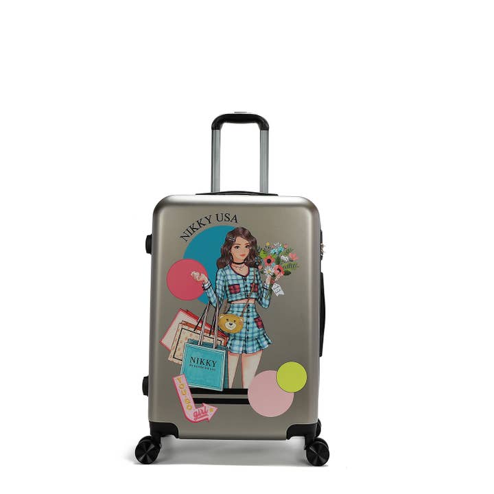NIKKY HARDCASE 21" LUGGAGE for wholesale by Nicole Lee USA