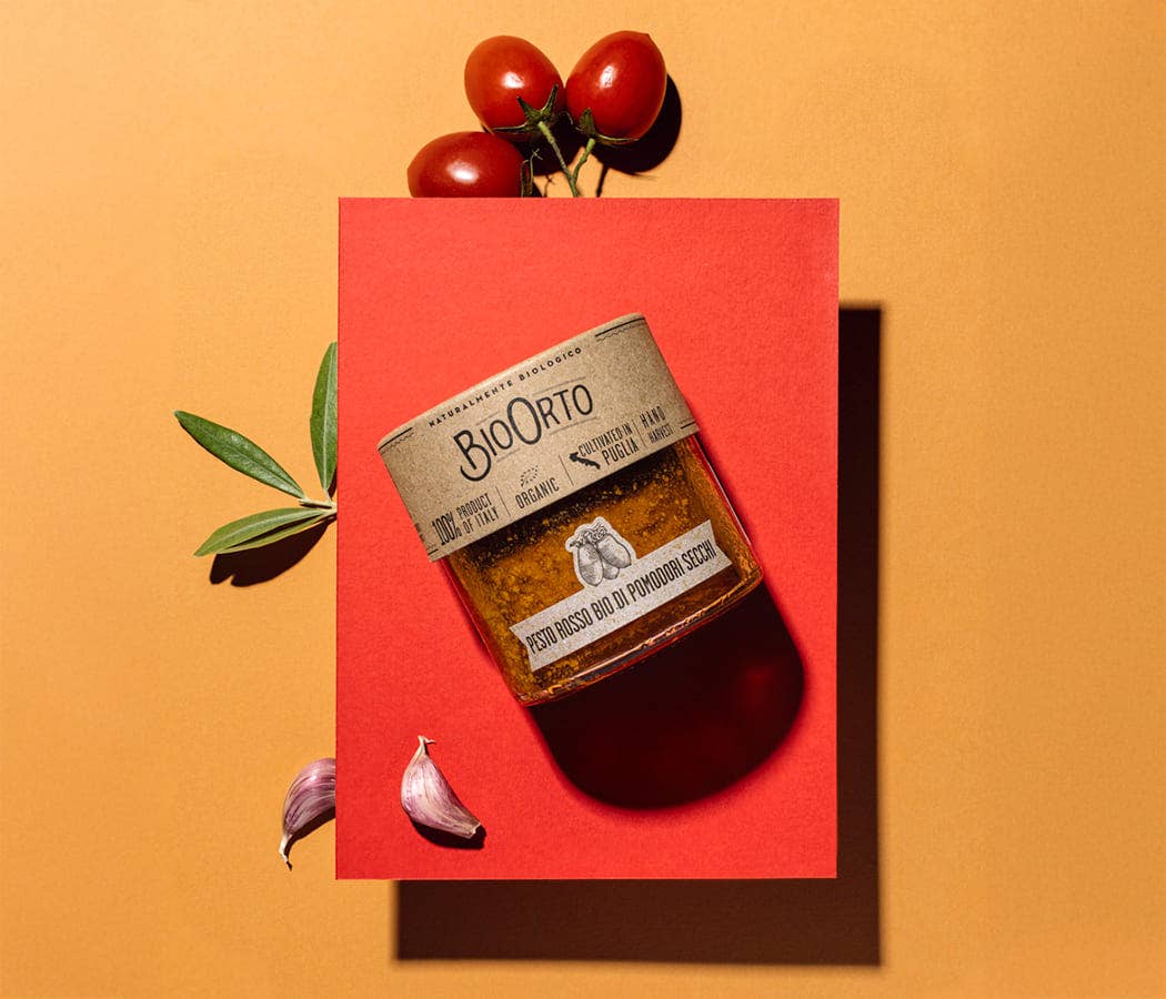 Bio Orto Società Cooperativa Agricola - Wholesale Pesto - Organic red pesto of sun-dried tomatoes1