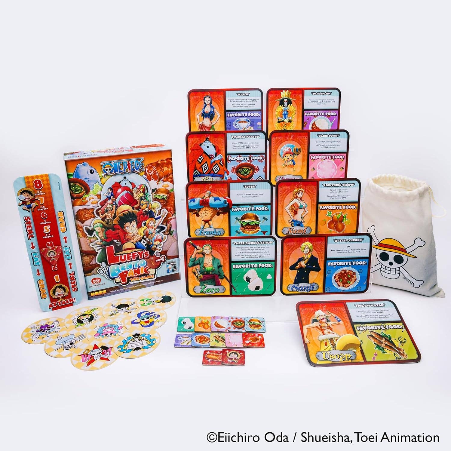 Kess Co. - Wholesale Board Game - One Piece: Luffy’s Bento Panic Licensed Anime Party Game 1