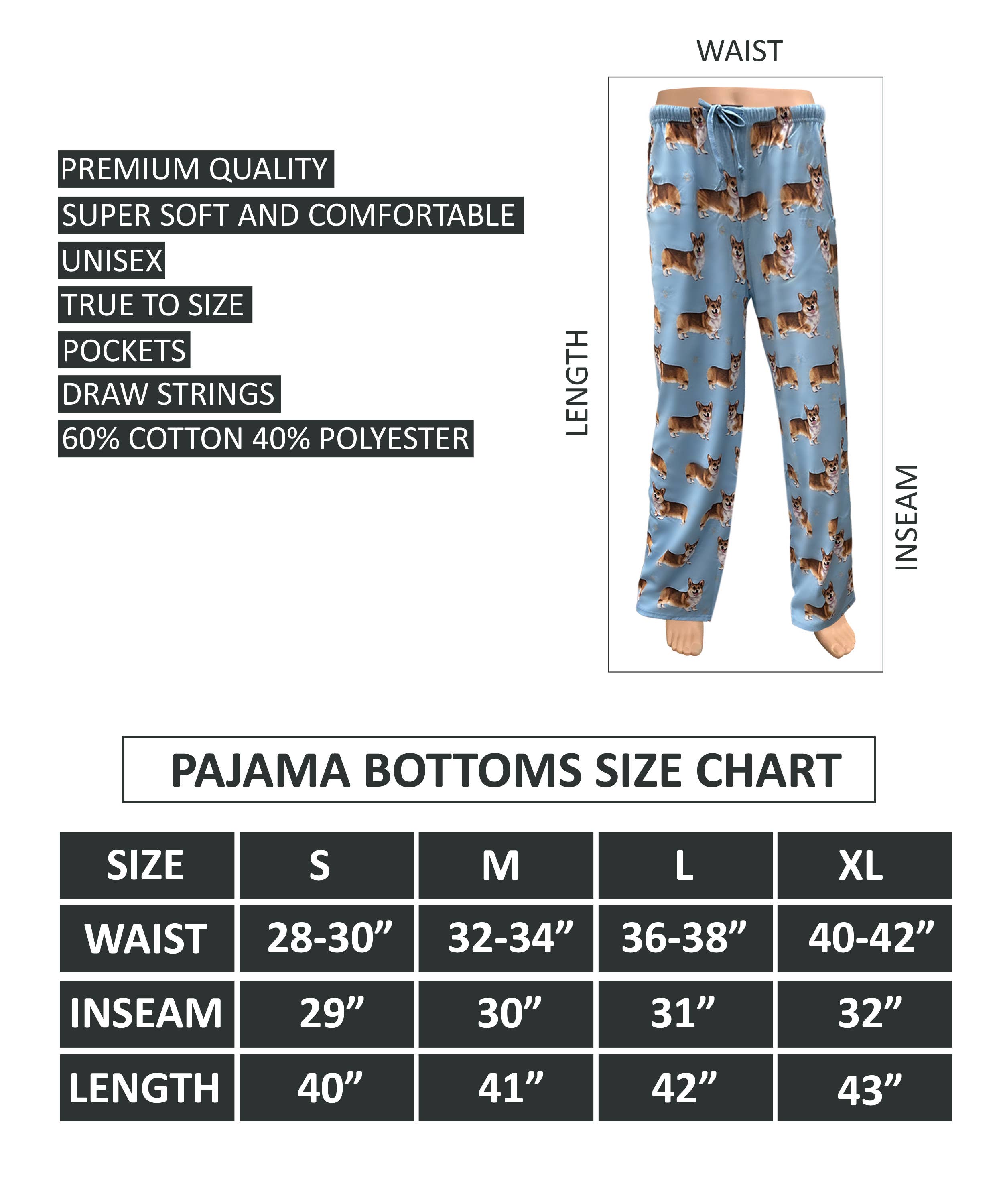 Welsh Corgi Pajama Bottoms