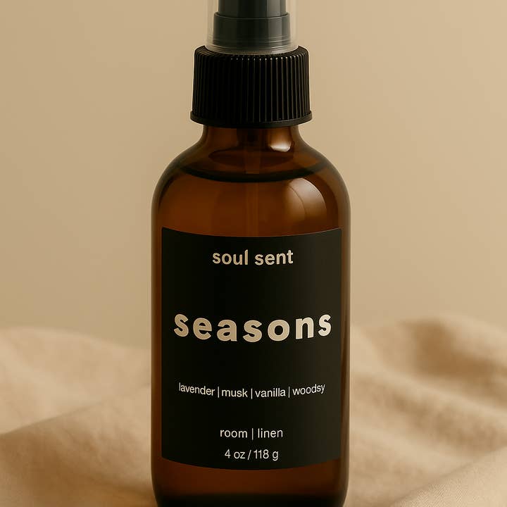 seasons room & linen spray for wholesale by Soul Sent
