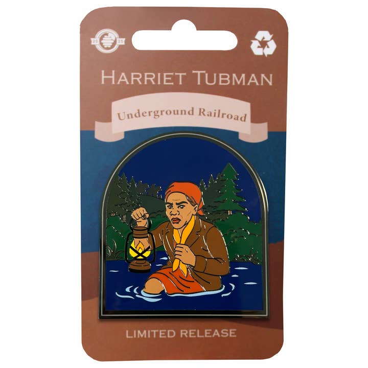 Harriet Tubman Pin - Traveling The Underground Railroad for wholesale by Pin Hive LLC