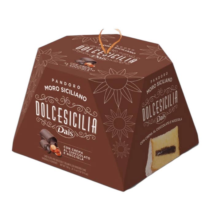 Pandoro With Hazelnut and Chocolate Cream 750g By Dais for wholesale by Made in eatalia