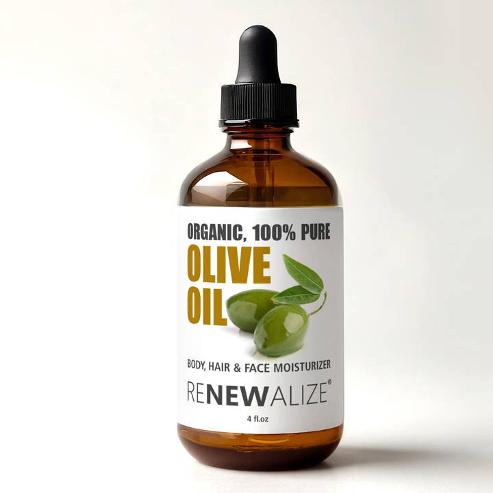 Certified Organic Olive Oil Dry Skin and Hair Moisturizer for wholesale by Renewalize