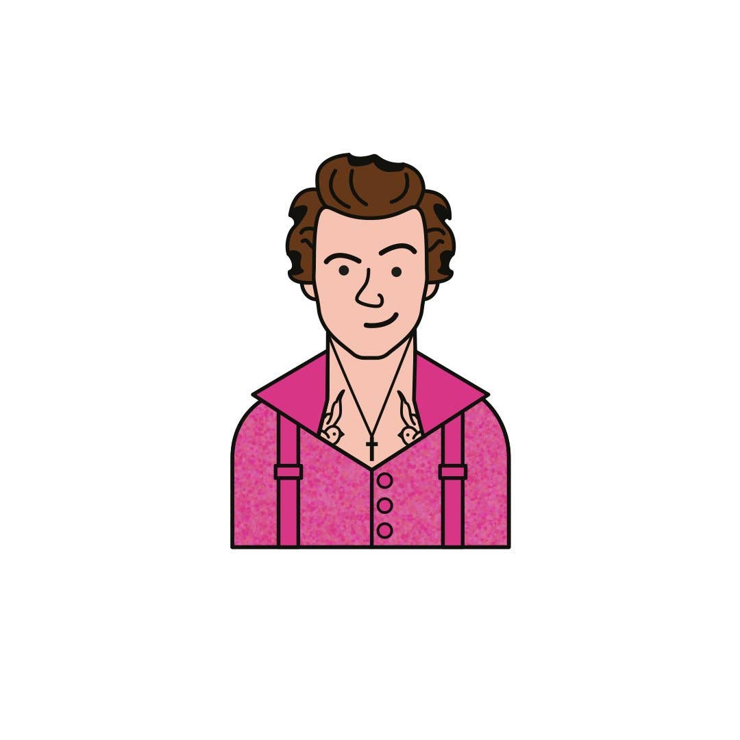 Collectable Cities - Wholesale Lapel Pin/Button - Harry Styles Fine Line Enamel Pin Case, pop music london5