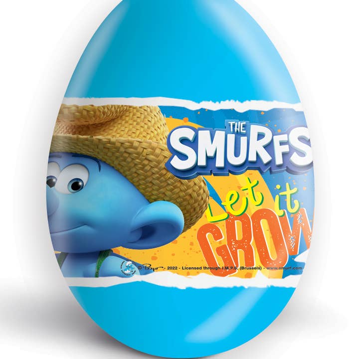 Candycat - Wholesale Chocolate Covered Sweets - Zaini - Ovo Chocolate Surprise - Smurfs - 24x20g5