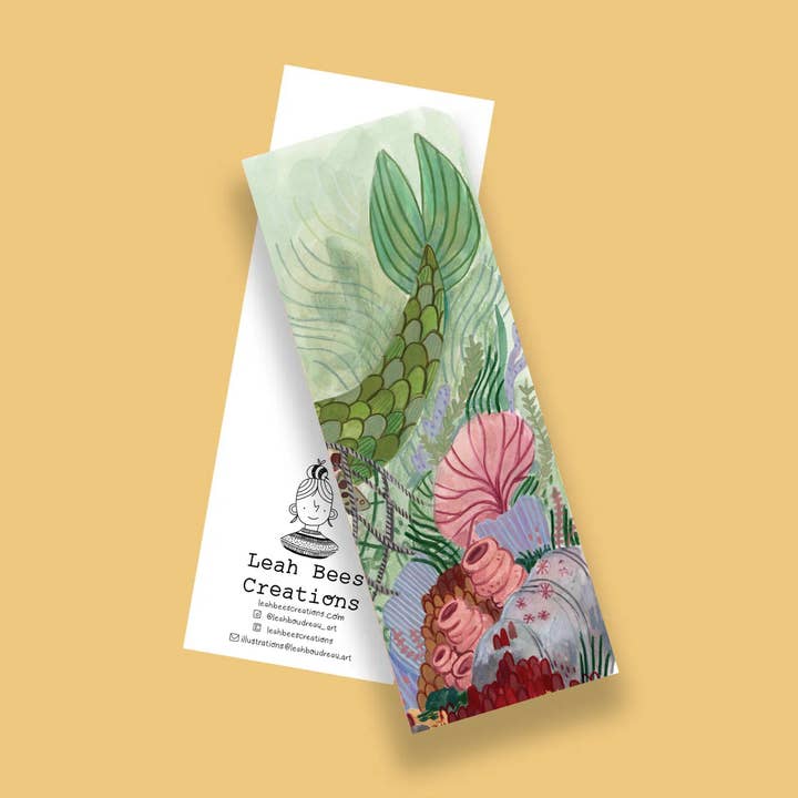Mermaid — bookmark for wholesale by Leah Bees Creations