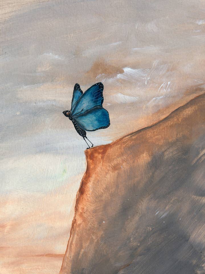 Impression Giclée Point de Départ, Œuvre Originale en Techniques Mixtes pour la vente par Katie Crawford Art