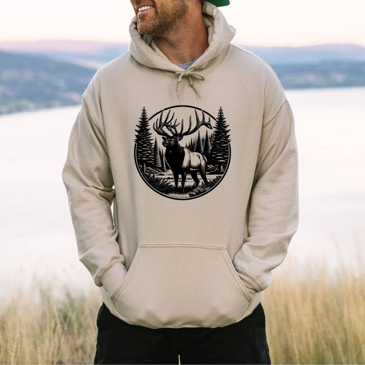Elch Natur Crewneck Sweatshirt Hoodie 266 für den Großhandel von 208T2.0