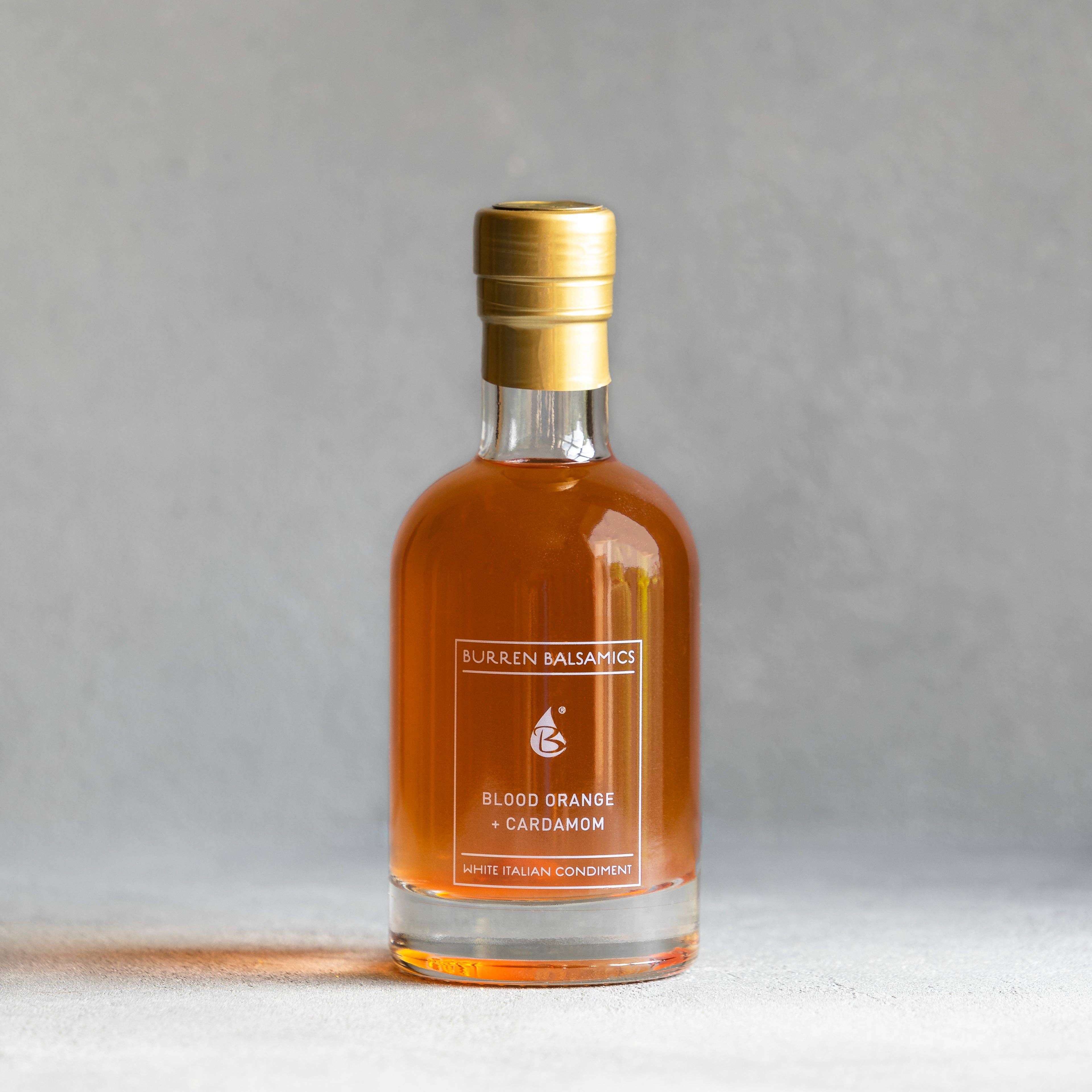Burren Balsamics – wholesale Vinegar – Blood Orange + Cardamom infused White Balsamic Vinegar0