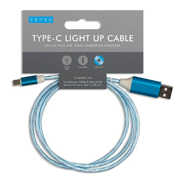 LMT-UK - Wholesale Charging Cable - Type-C Light Up Charging Cable - 5056170350600
