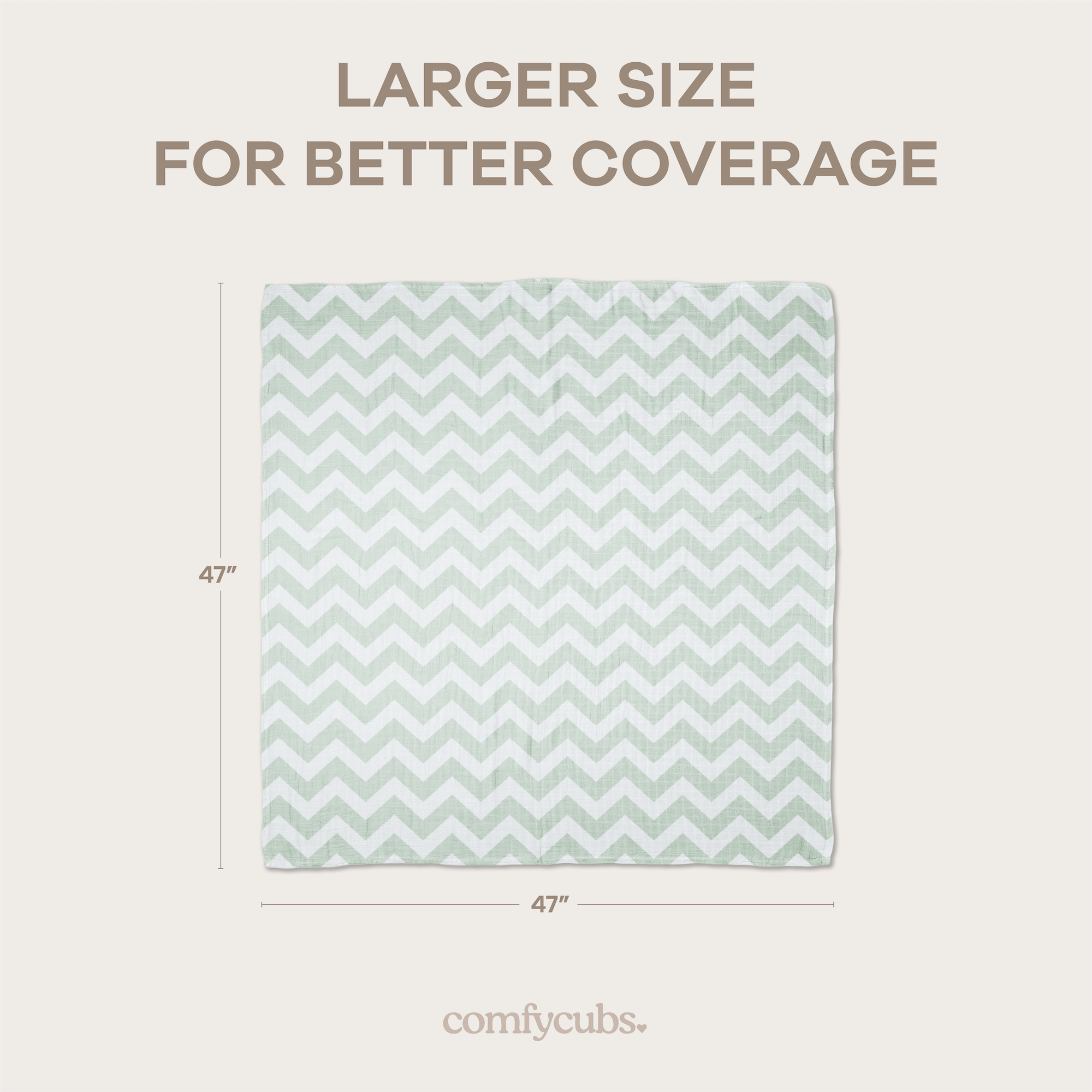 Comfy Cubs - Vente Lange – bébé - Couvertures d'emmaillotage en mousseline, lot de 4, 47" x 47" par Comfy Cubs14