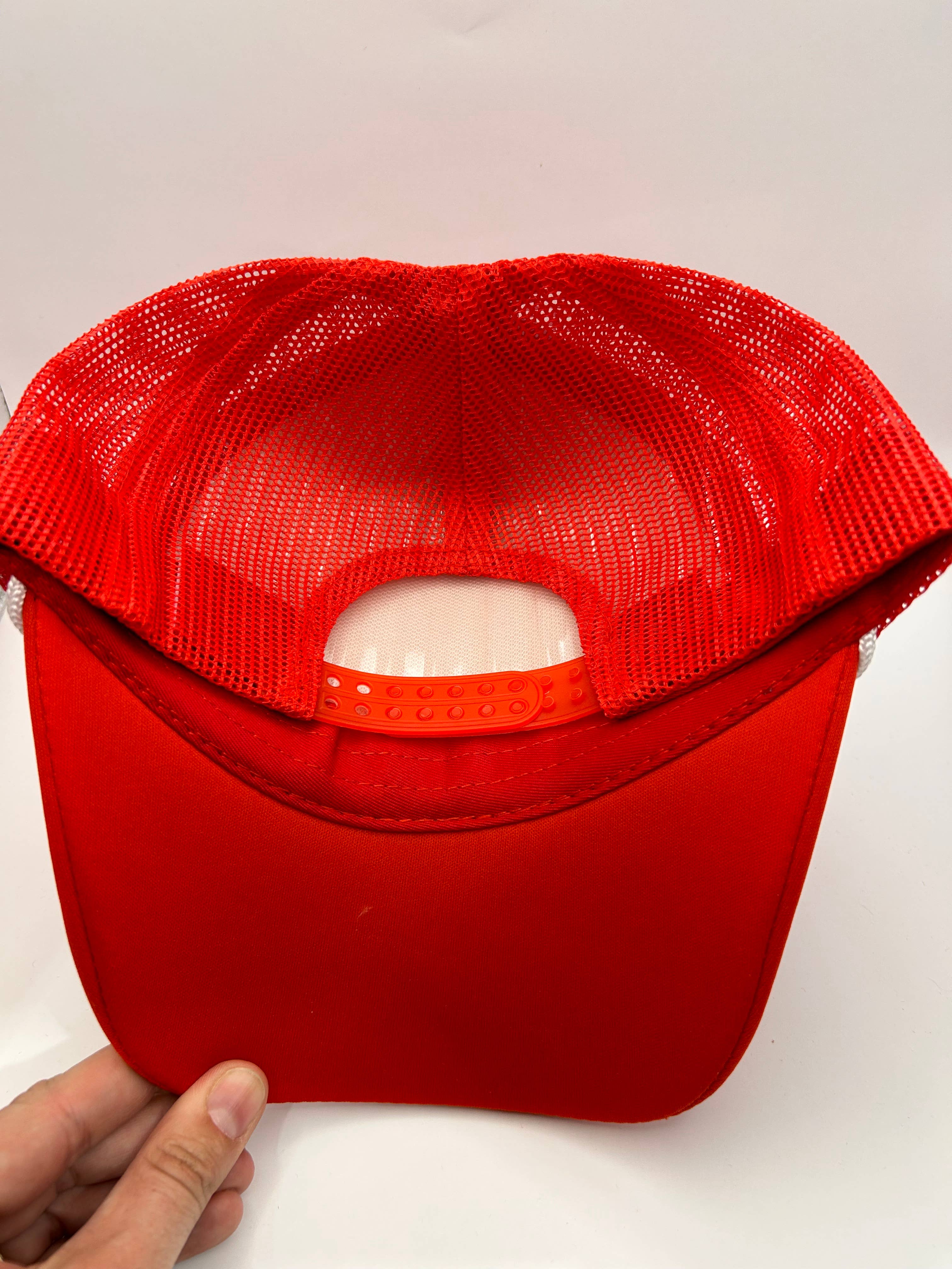 Vibes Hat Company - Wholesale Trucker Hat - Women's - Vibes Red Captain Foam Trucker | Hat Bar | Blank Caps3