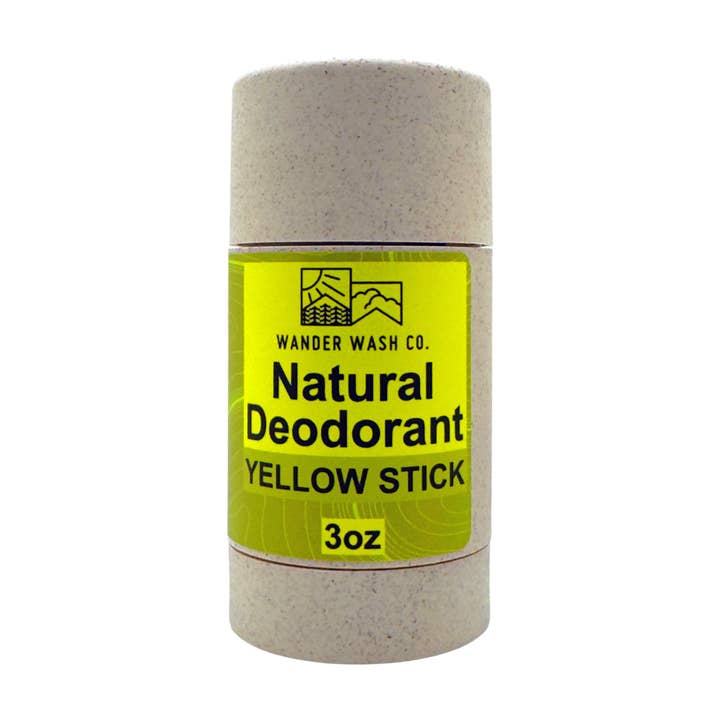 Yellow Stick - Natural Deodorant for wholesale by Wander Wash Co.