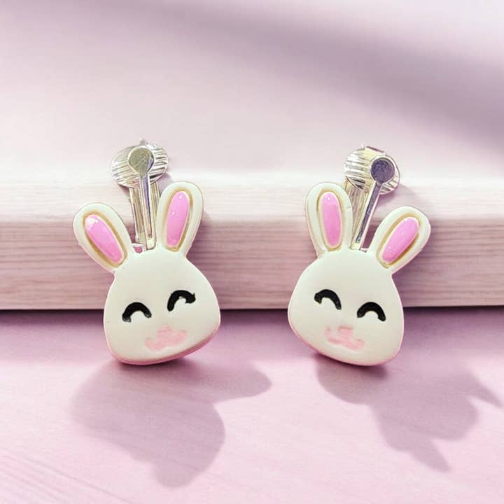 B. Inspired Designs- Polymer Clay Earrings - Wholesale Clip-On Earrings - Clip on Earring Converters- Silver