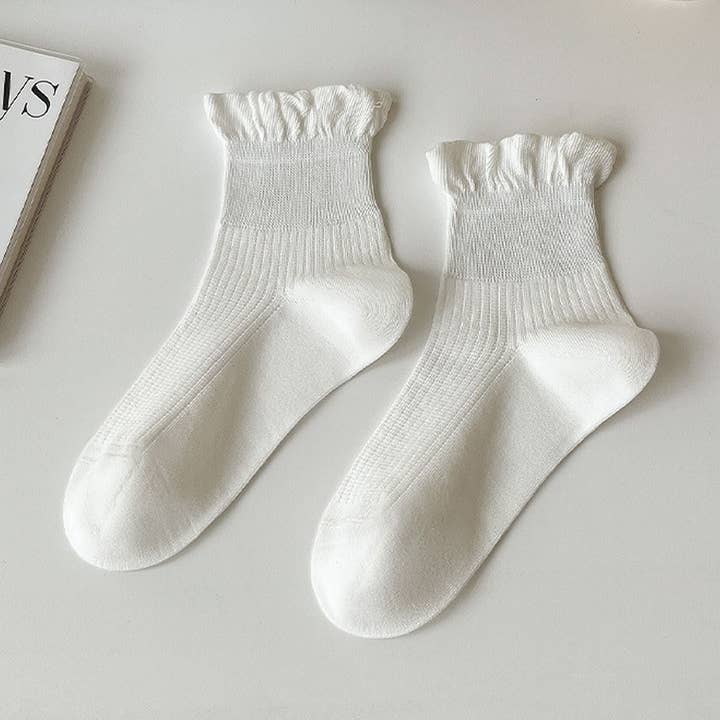 Calzini alla caviglia con polsino arricciato adorabili 6 pz per la vendita all'ingrosso da parte di AK Brand