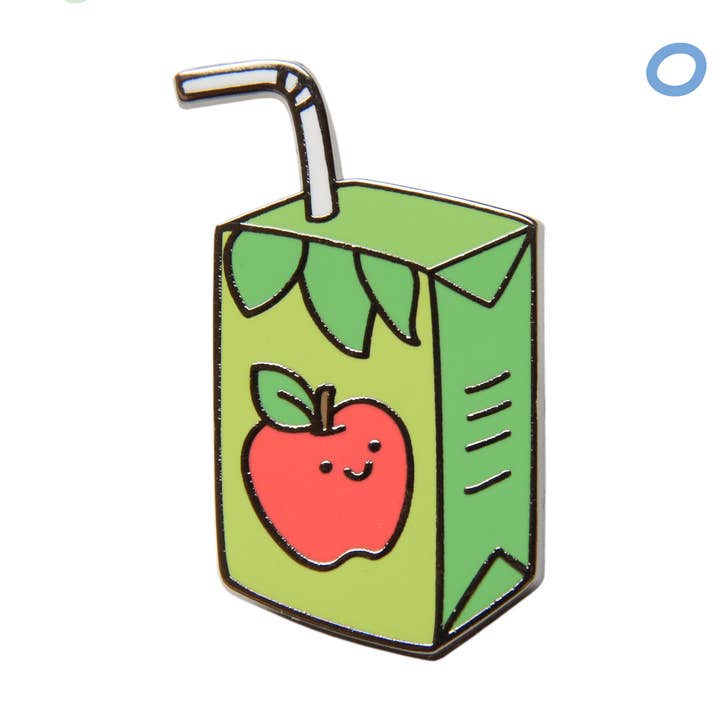 Apple Juice Pin for wholesale by Snippet Studios
