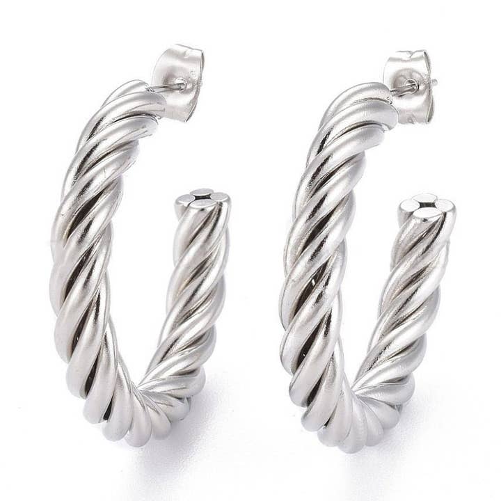 Janelle Sølv Øreringe for engroshandel hos RAD + RAE