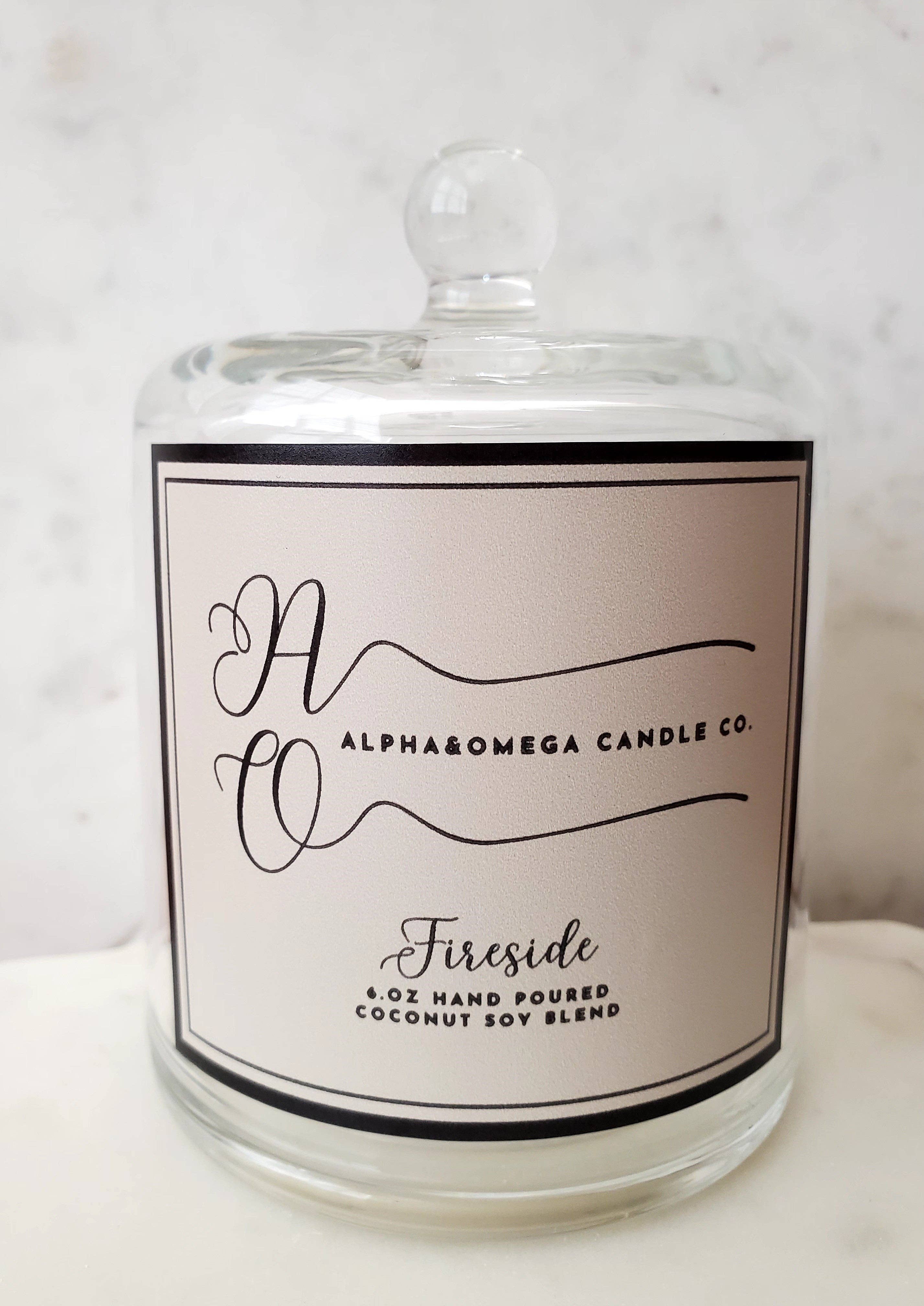 Alpha & Omega Candle Co. - Wholesale Jar/Filled Candle - Fireside 6 oz Coconut Soy Blend0