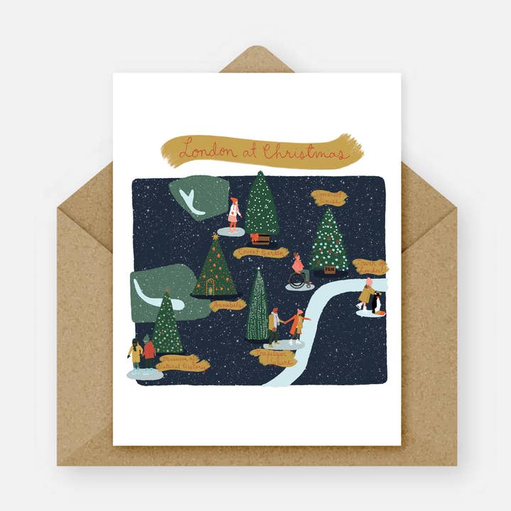Biglietto di Natale a Londra per la vendita all'ingrosso da parte di London Block by Block