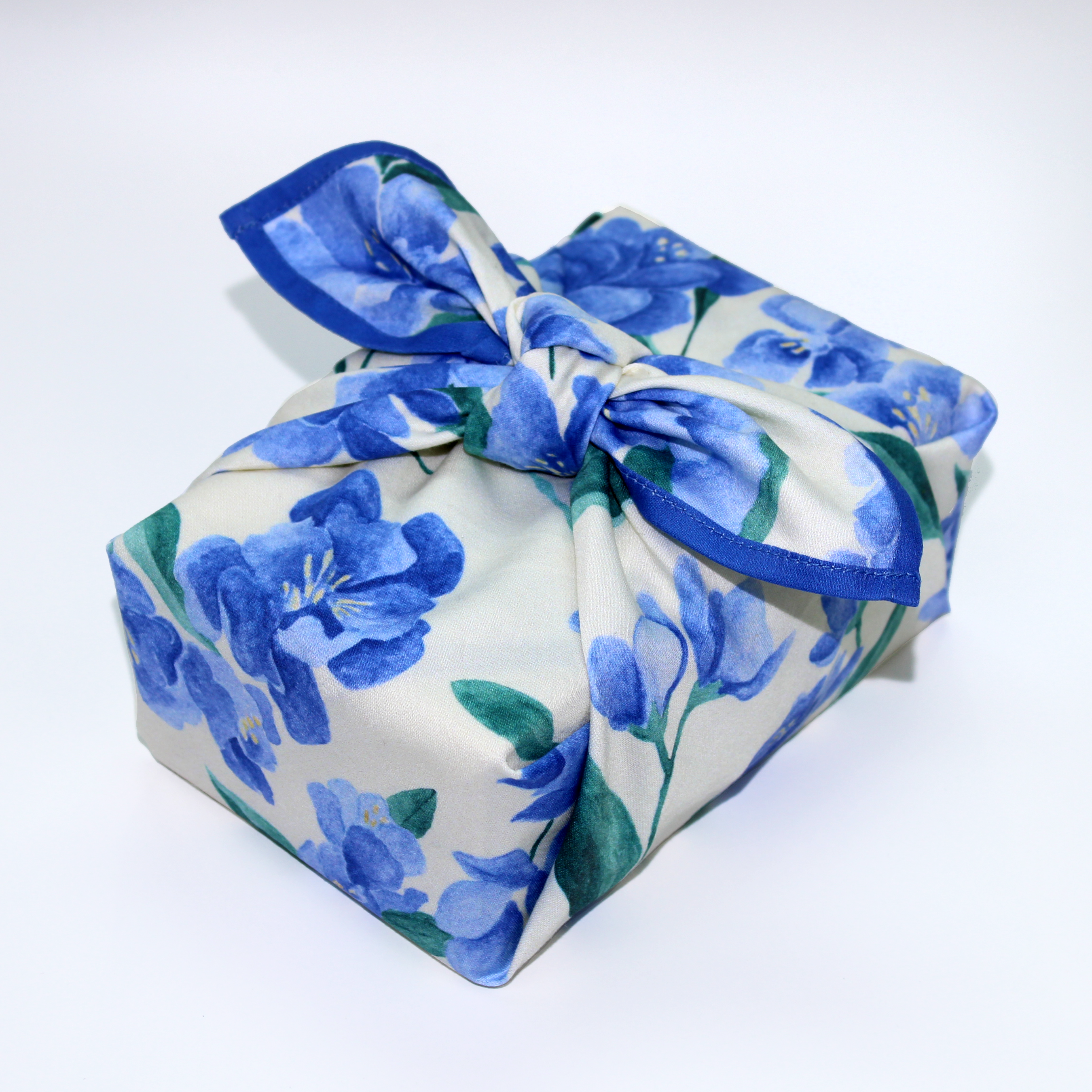 Mackenzie Kuck Art + Textiles - Wholesale Flat Wrap - Reusable Gift Wrap | Blue Blossoms6