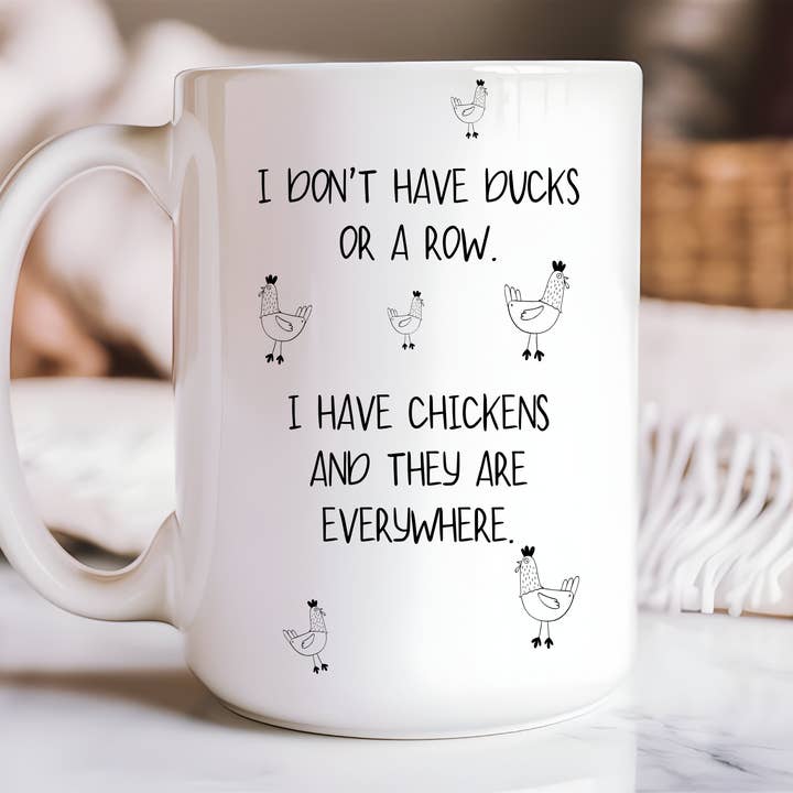 Não Tenho Patos, Nem Uma Fila... | Caneca de Cerâmica de 15oz por atacado de Rustic Avenue