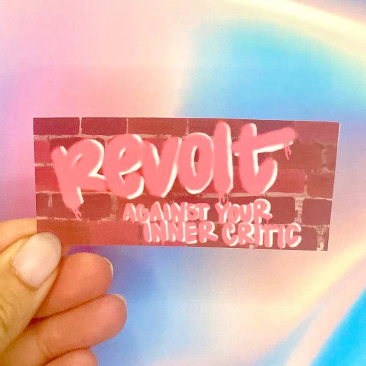 Revolte gegen deinen inneren Kritiker Aufkleber für den Großhandel von Ordinary Joy Studio