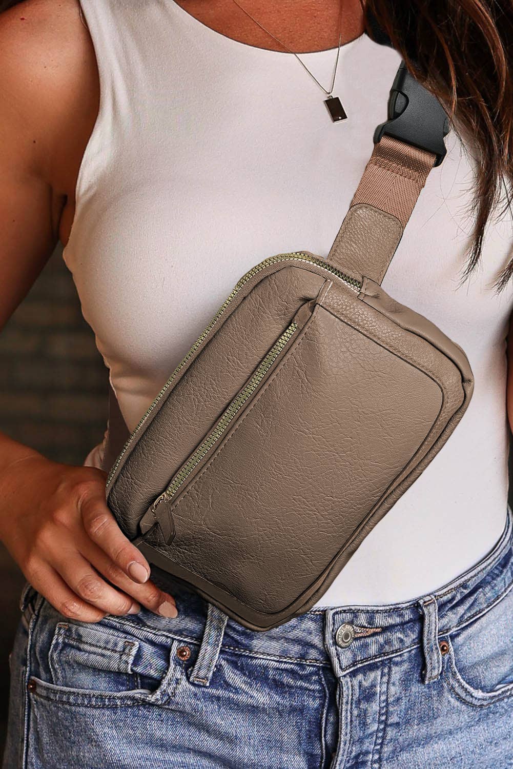 Lovesoft - Wholesale Heuptasje - Dames - Mini-schoudertas van PU-leer met verstelbare riem12