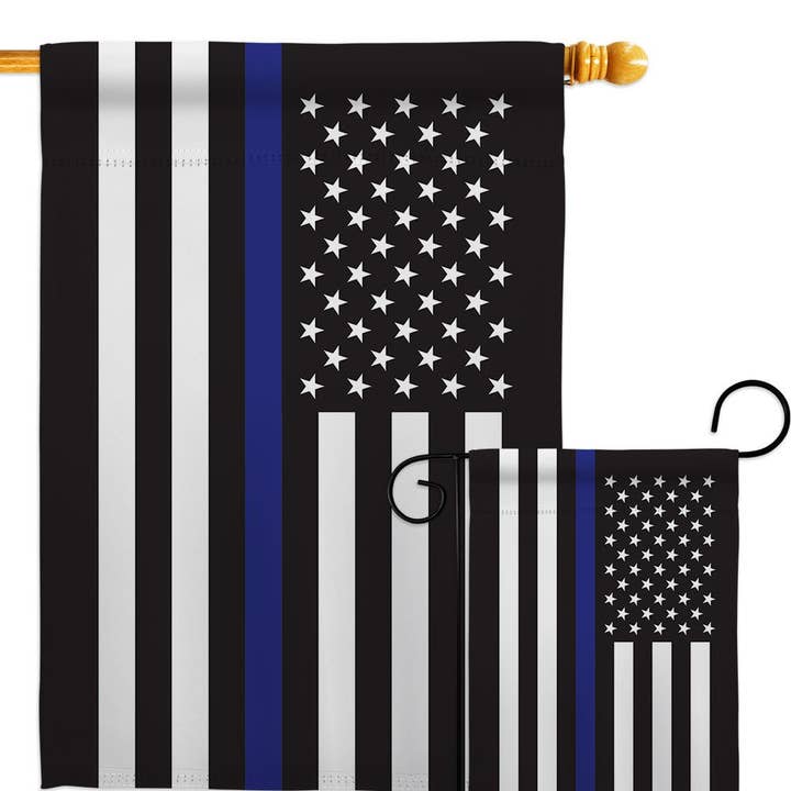 Two Group Flag Co - Wholesale Flag - Thin Blue Line First Responders Police USA Decor Flag3