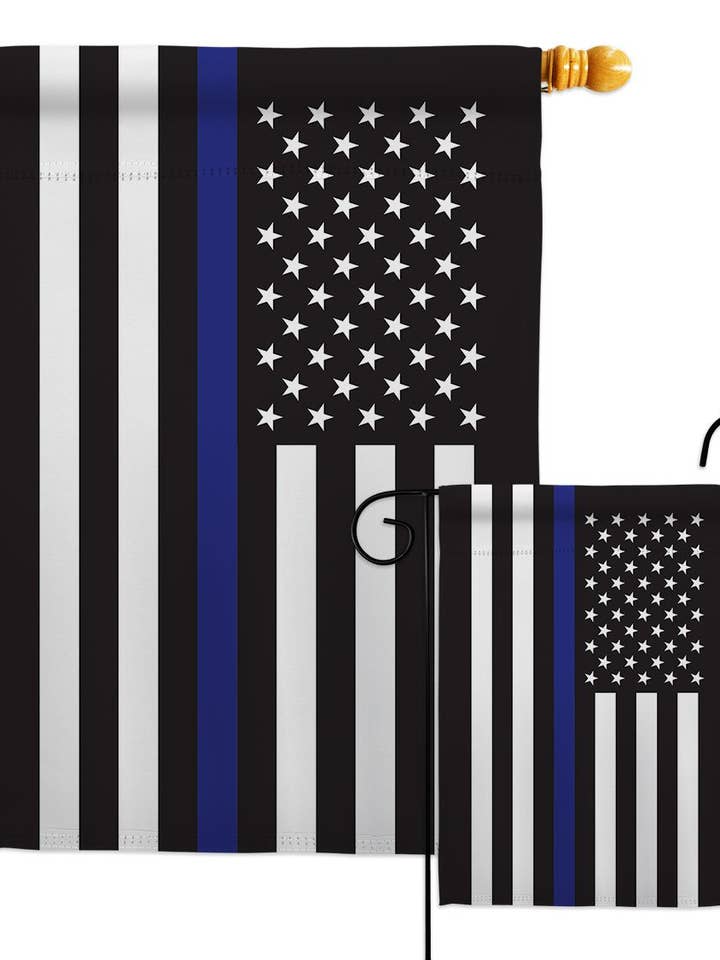 Thin Blue Line First Responders Police USA Decor Flag for wholesale by Two Group Flag Co
