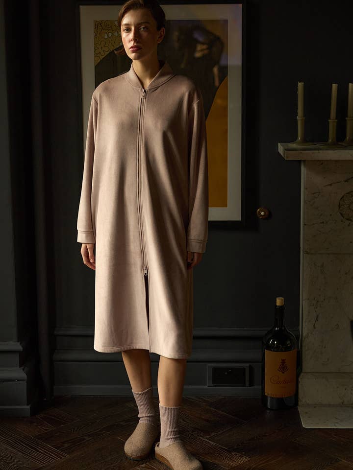 Casaquinho com Fecho Frontal Canelado em Vison por atacado de Pretty You London