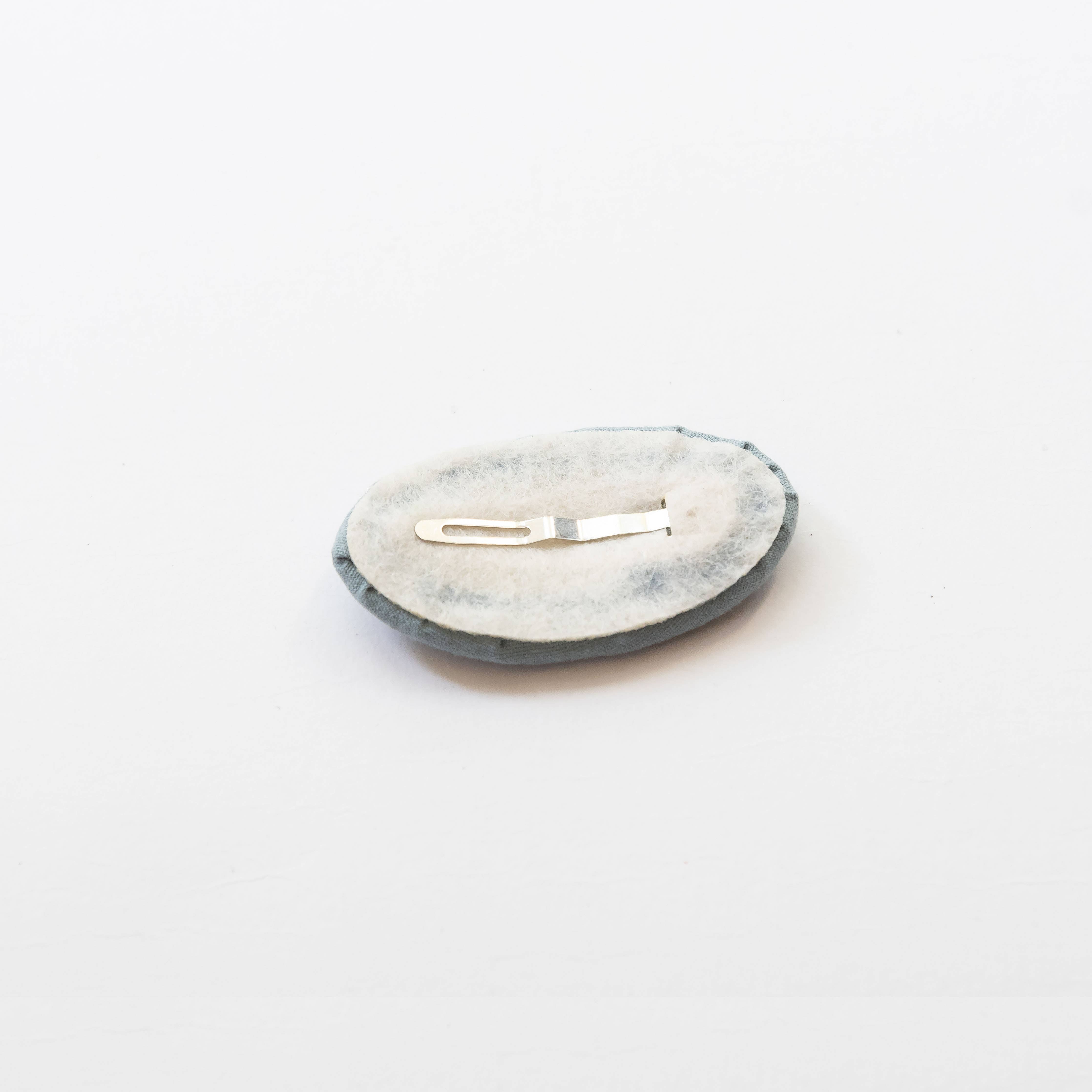 Tangle Shiny Stars - Wholesale Hair Clip - Kids - Oval Embroidered Floral Snap Hair Clips | Sky Blue3