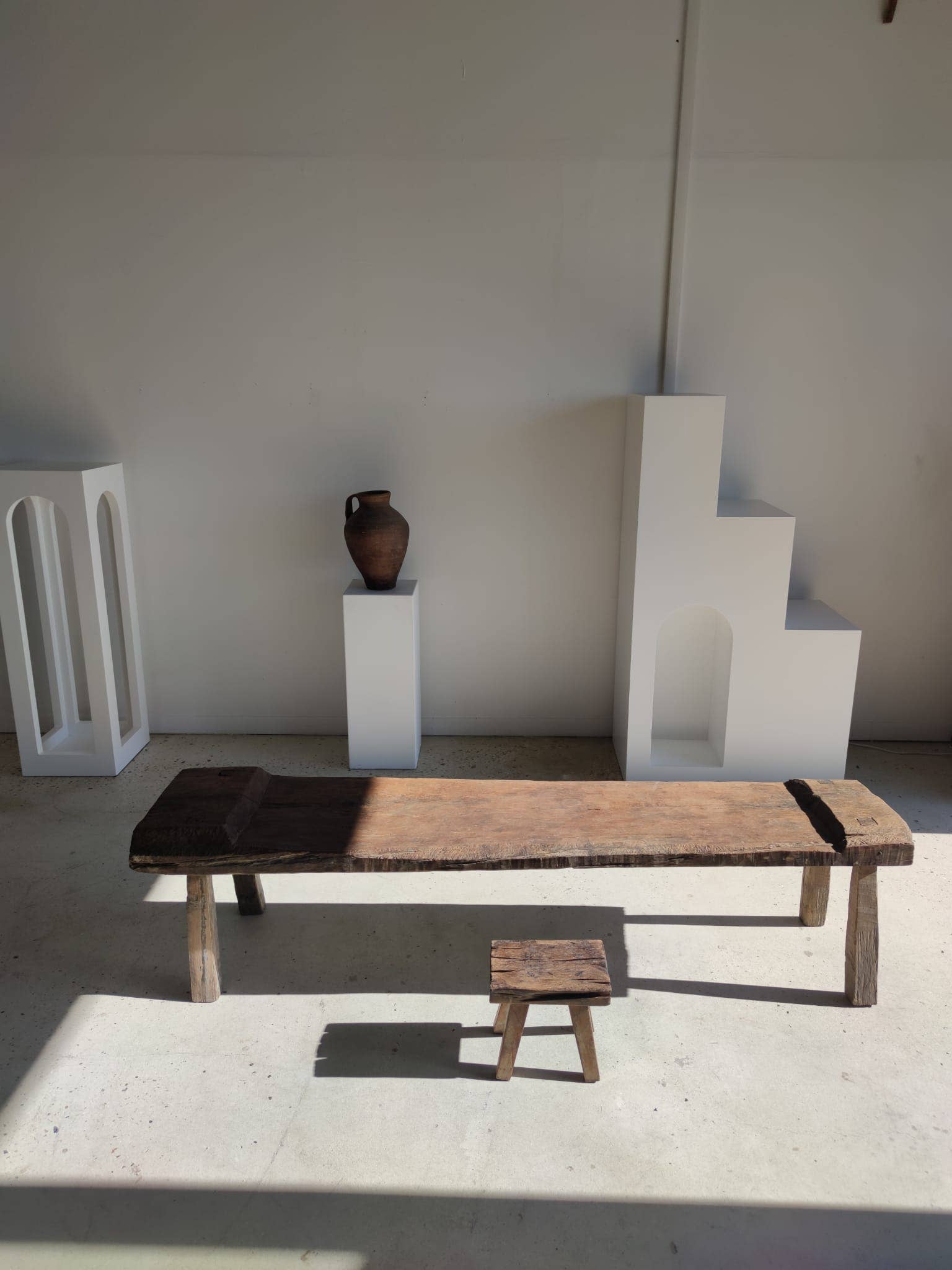 Office Objets - Wholesale Bench - Very large antique teak bench H:50cm L:2m0666