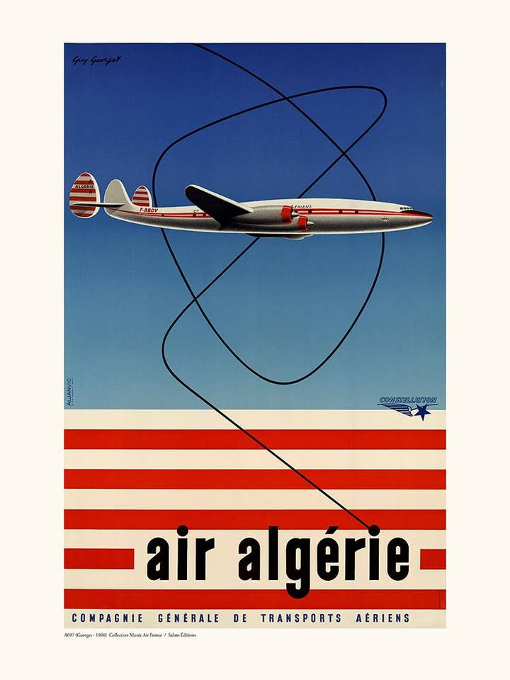 Air France//Air Algeria A697 Poster für den Großhandel von Salam Editions