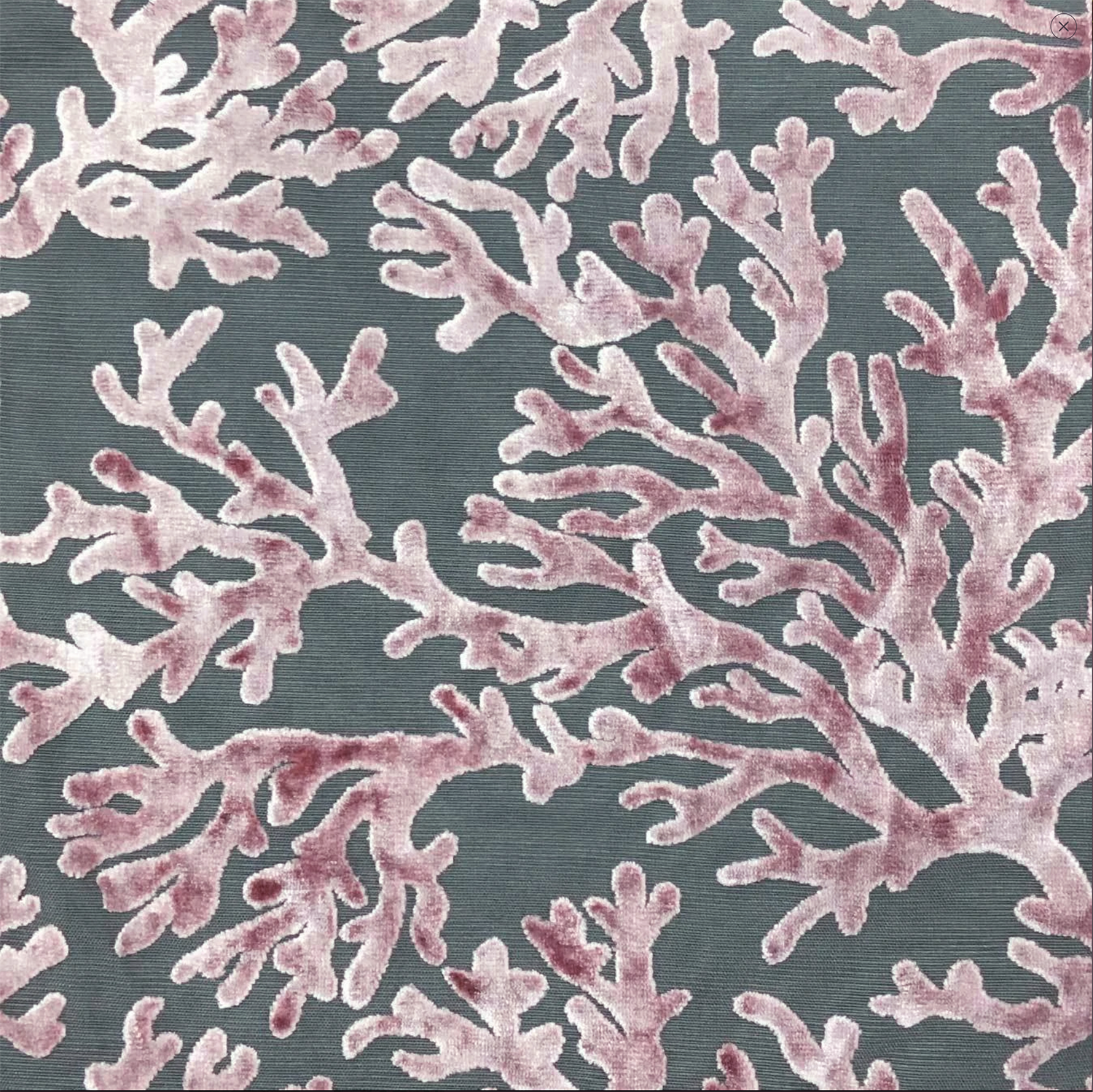 Top Fabric – Rolo de tecido por atacado – Top Fabric St. Tropez - Tecido de veludo burnout com estampa coral para estofados, vendido por metro5