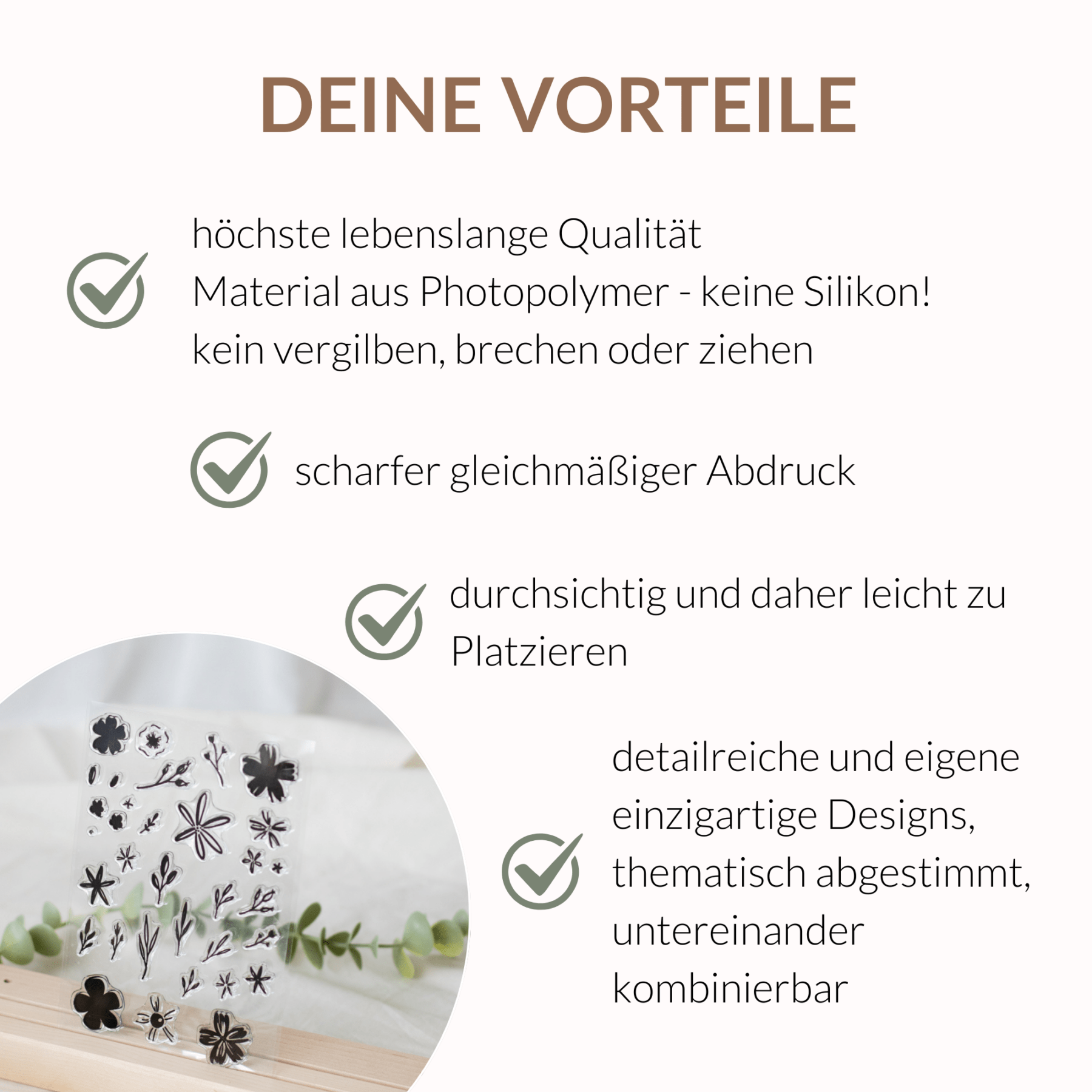 Freulebnis - eine Marke von Unsere kleine Bastelstube – Großhandel Gummi-/Dekostempel – Freulebnis Stempelset Blumenliebe - Clear Stamps1