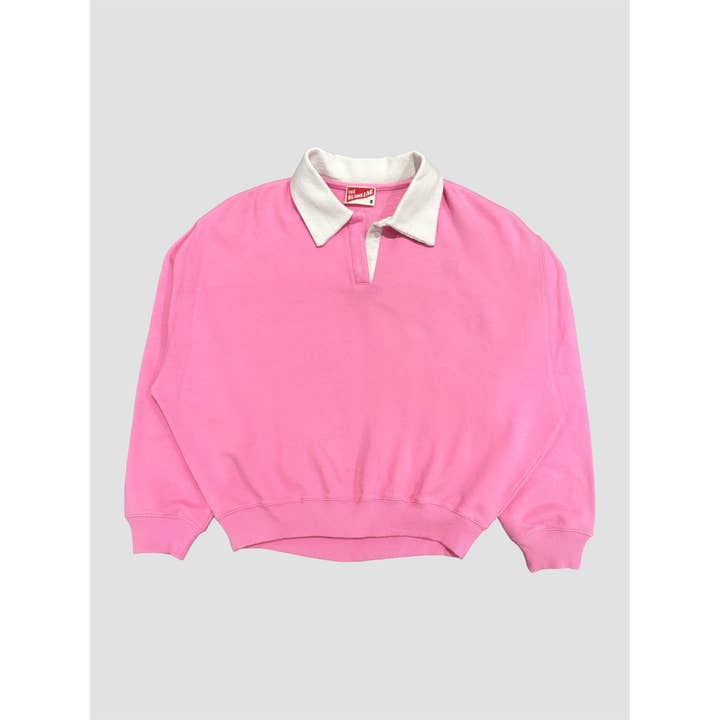 The Blank Lab - Wholesale Sweatshirt - Women's - Contrast Collar Casual Women's Sweatshirt (AAB486_REG)4