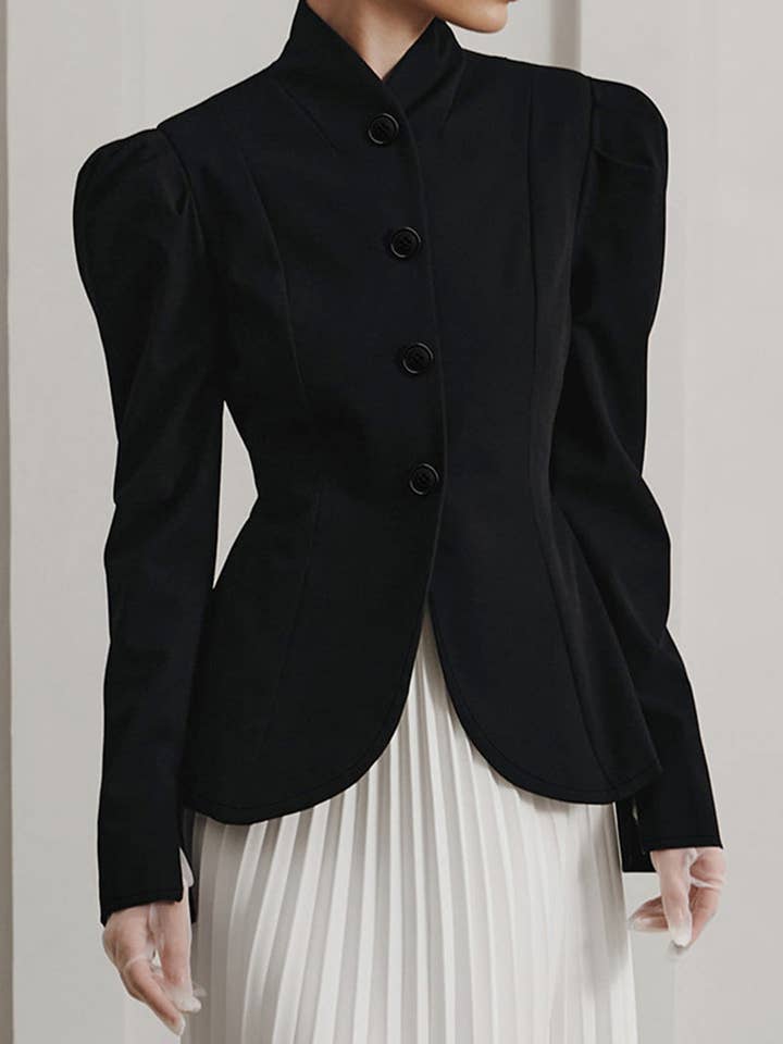 Blazer elegante con spalle a sbuffo per la vendita all'ingrosso da parte di Mccolin