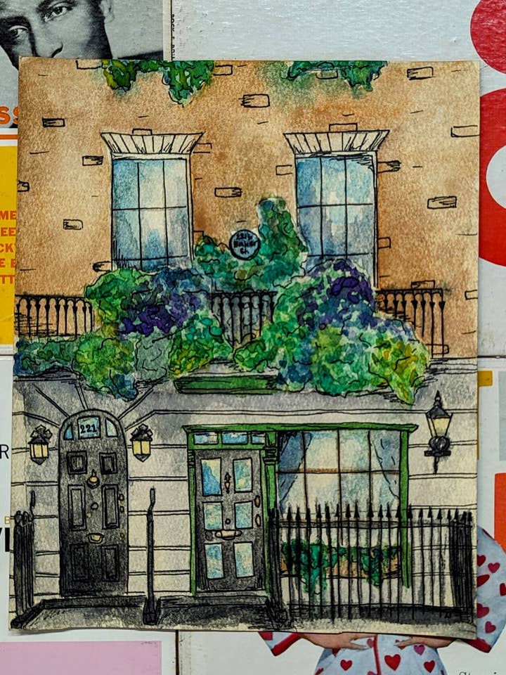 8x10 Watercolor Sherlock Holmes Prints por atacado de AM Collective