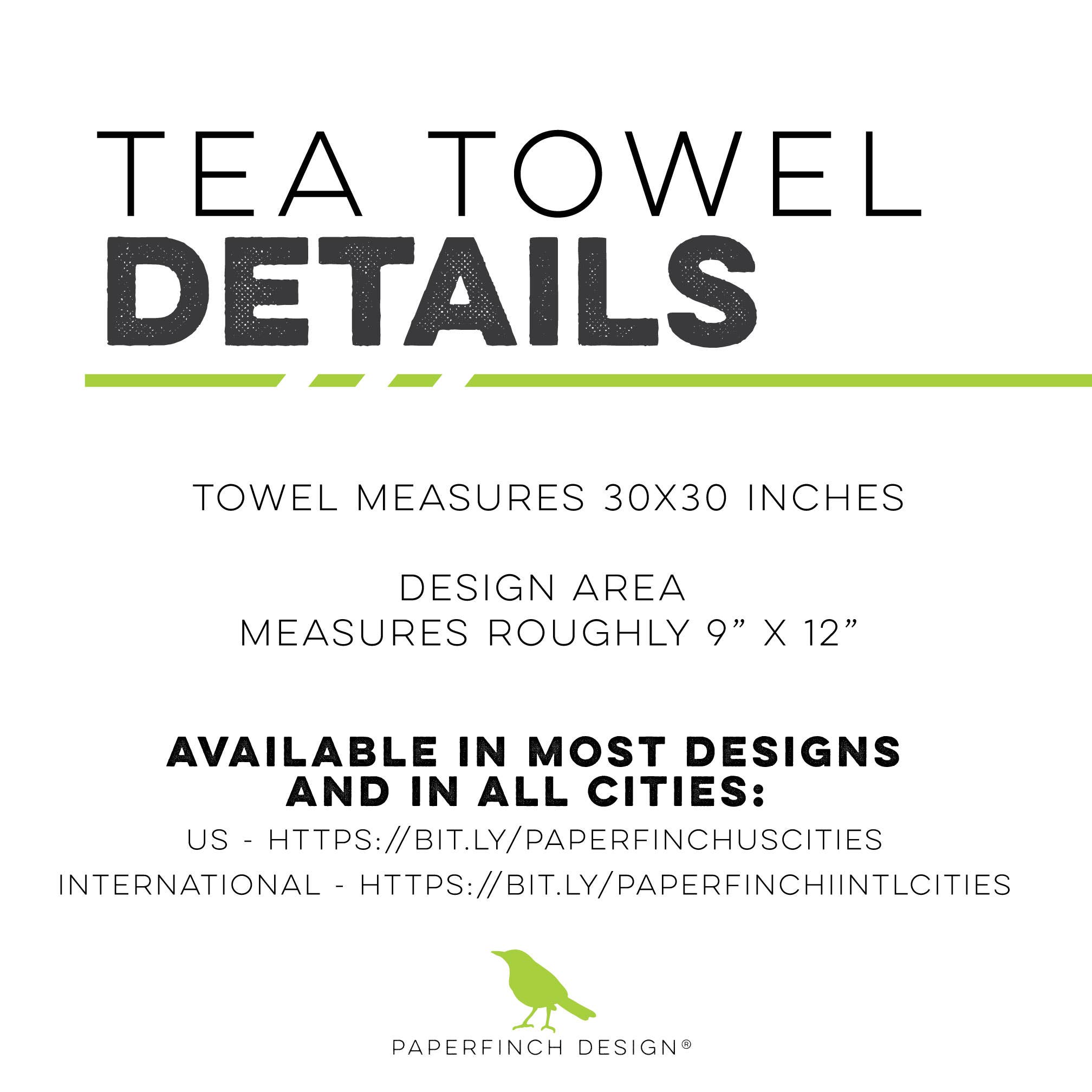 Paperfinch Design - Wholesale Tea Towel - San Antonio Texas city tea towel | map and skyline1