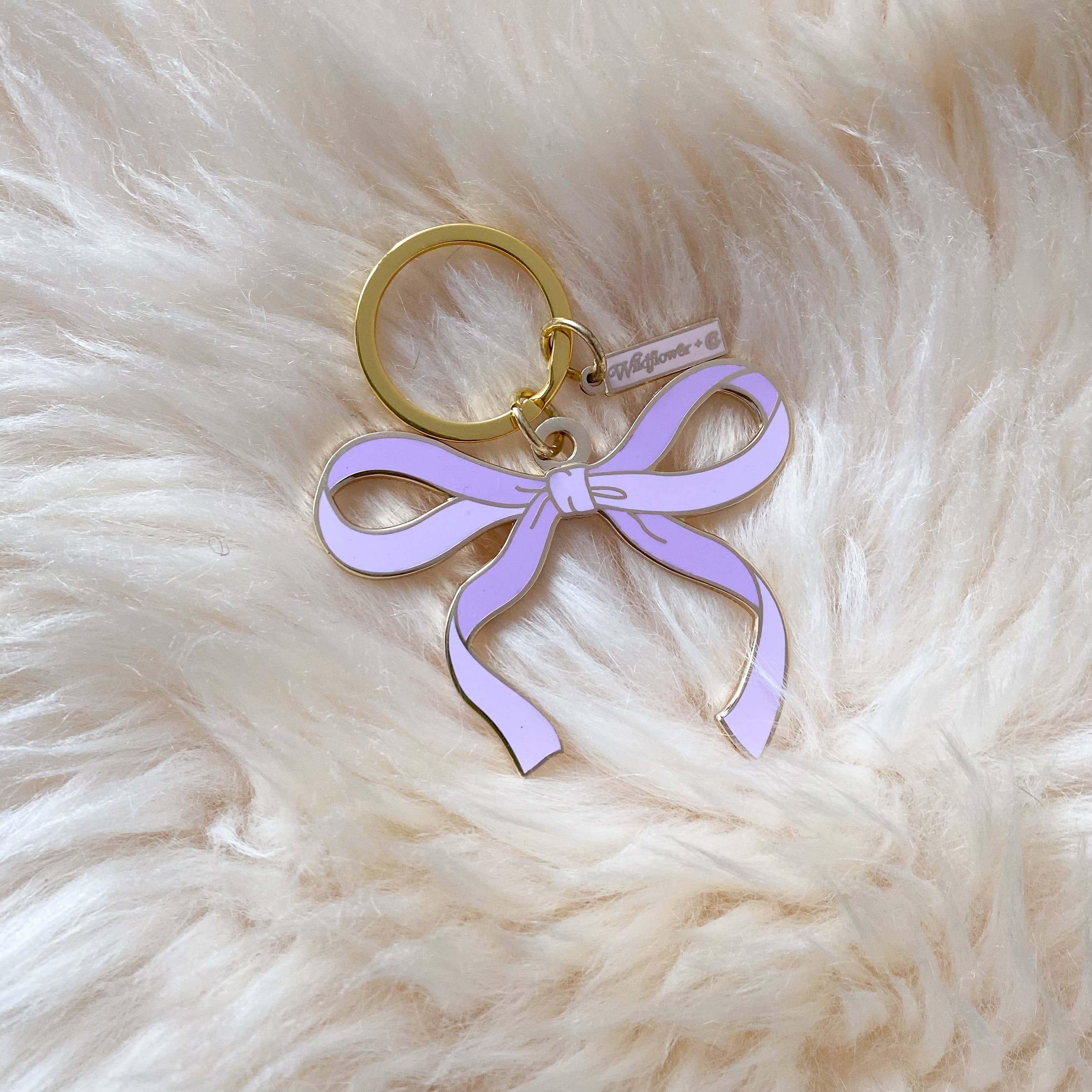 Wildflower + Co. - Wholesale Keychain – Women's - Bow Enamel Keychain - All Colors4