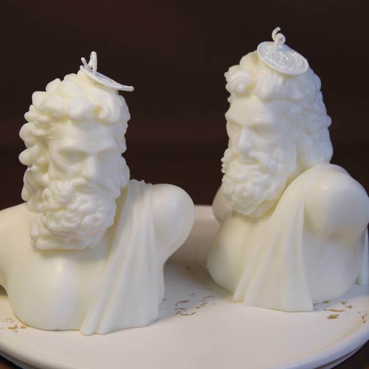 Bougie de sculpture, Bougie sculpturale, Bougie Apollo pour la vente par Aguas Claras Organics