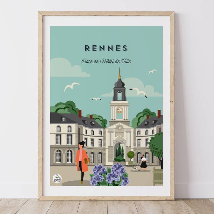 Mostra RENNES - Piazza del Municipio per la vendita all'ingrosso da parte di Les Petits Yéyés