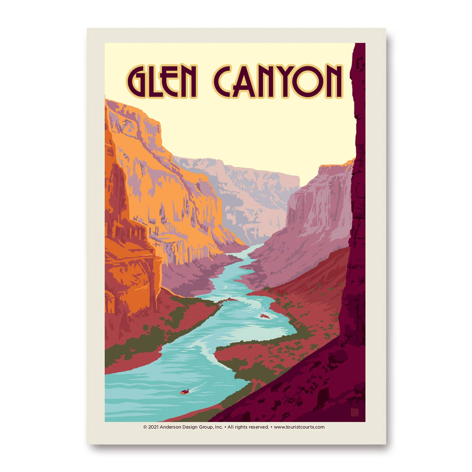 Tourist Courts - Wholesale Sticker - Glen Canyon Vert Sticker0