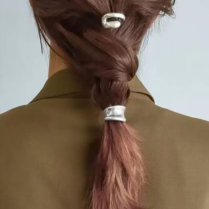 LadyJuneAccessories - Wholesale Hair Accessories Set - Women's - Ponytail Holder, Ponytail Hook,Hair Cuff Set 3 pieces3