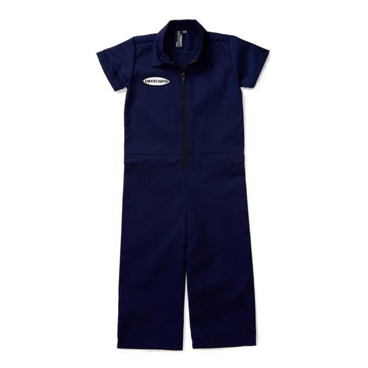 Knuckleheads Infant and Toddler Navy Mechanic Coverall for wholesale on Faire