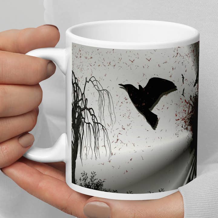 glanzende witte mok voor wholesale door mixiS