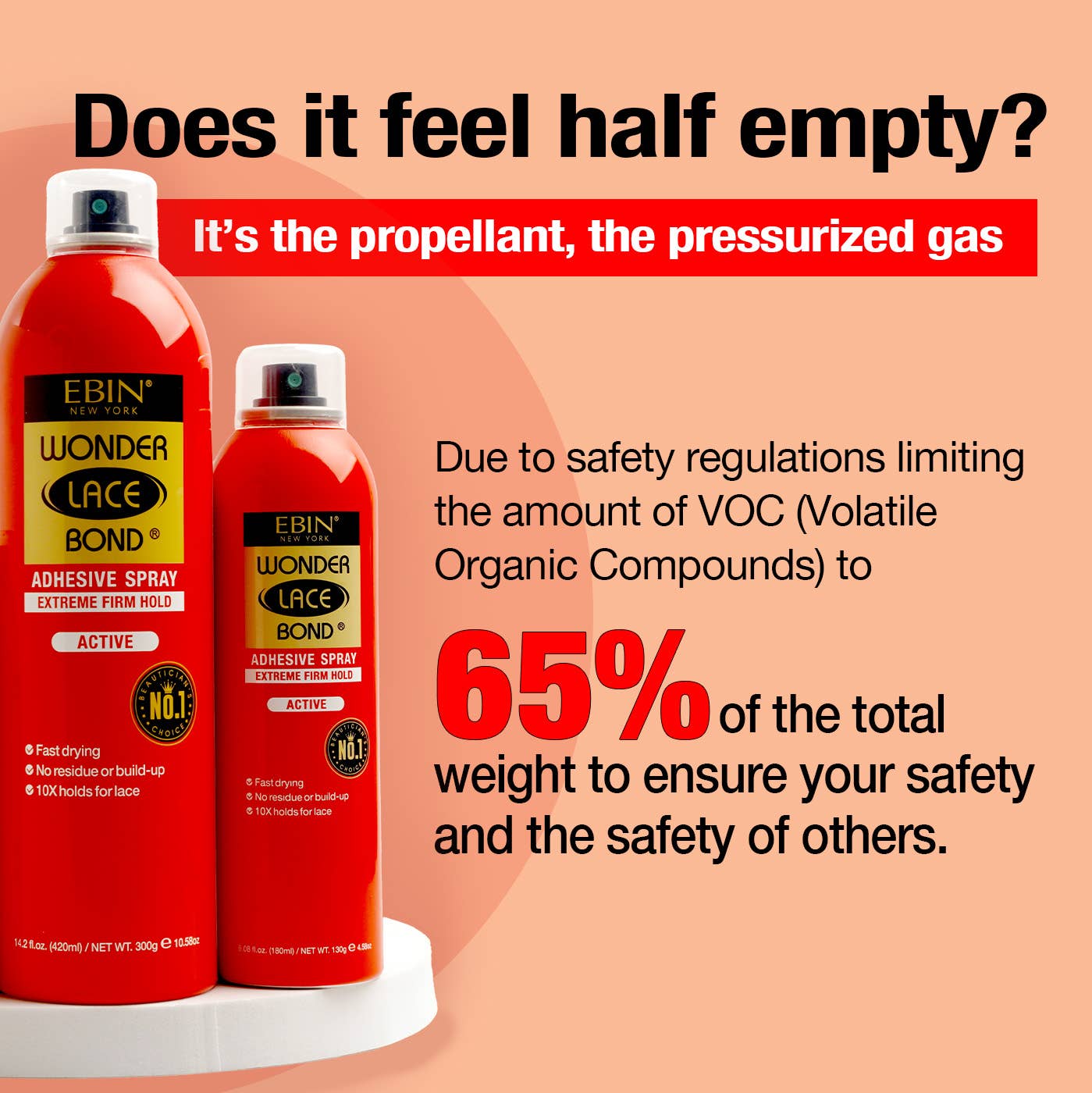 EBIN NEW YORK - Wholesale Hair Spray - Wonder Lace Bond Wig Adhesive Spray - Extreme Firm Hold7