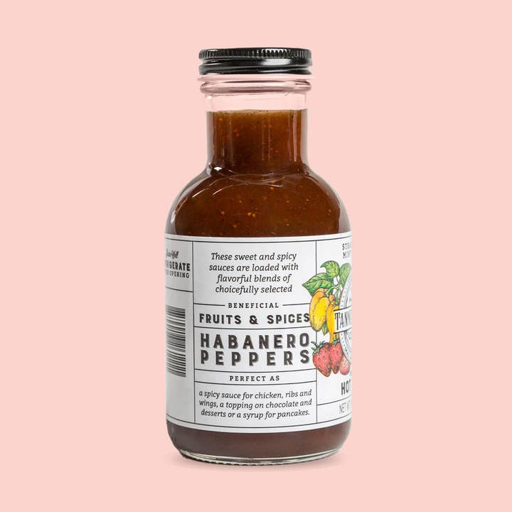 Tannenbaum Foods - Vendita all'ingrosso Salse piccanti - Salsa piccante botanica alla fragola, menta e basilico2